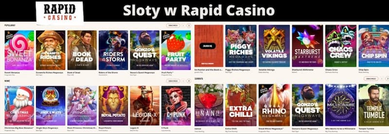 Slots at Rapid Casino